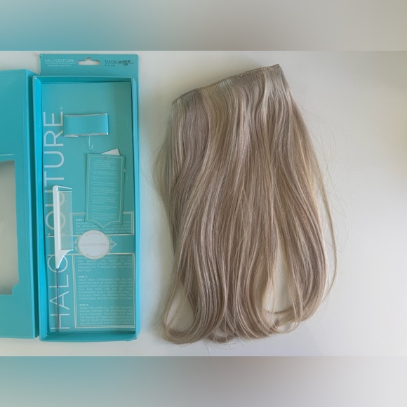 Original Halo 16” Hair Extension 100% Remy Human Hair - Color 116 Blonde New - Picture 4 of 9